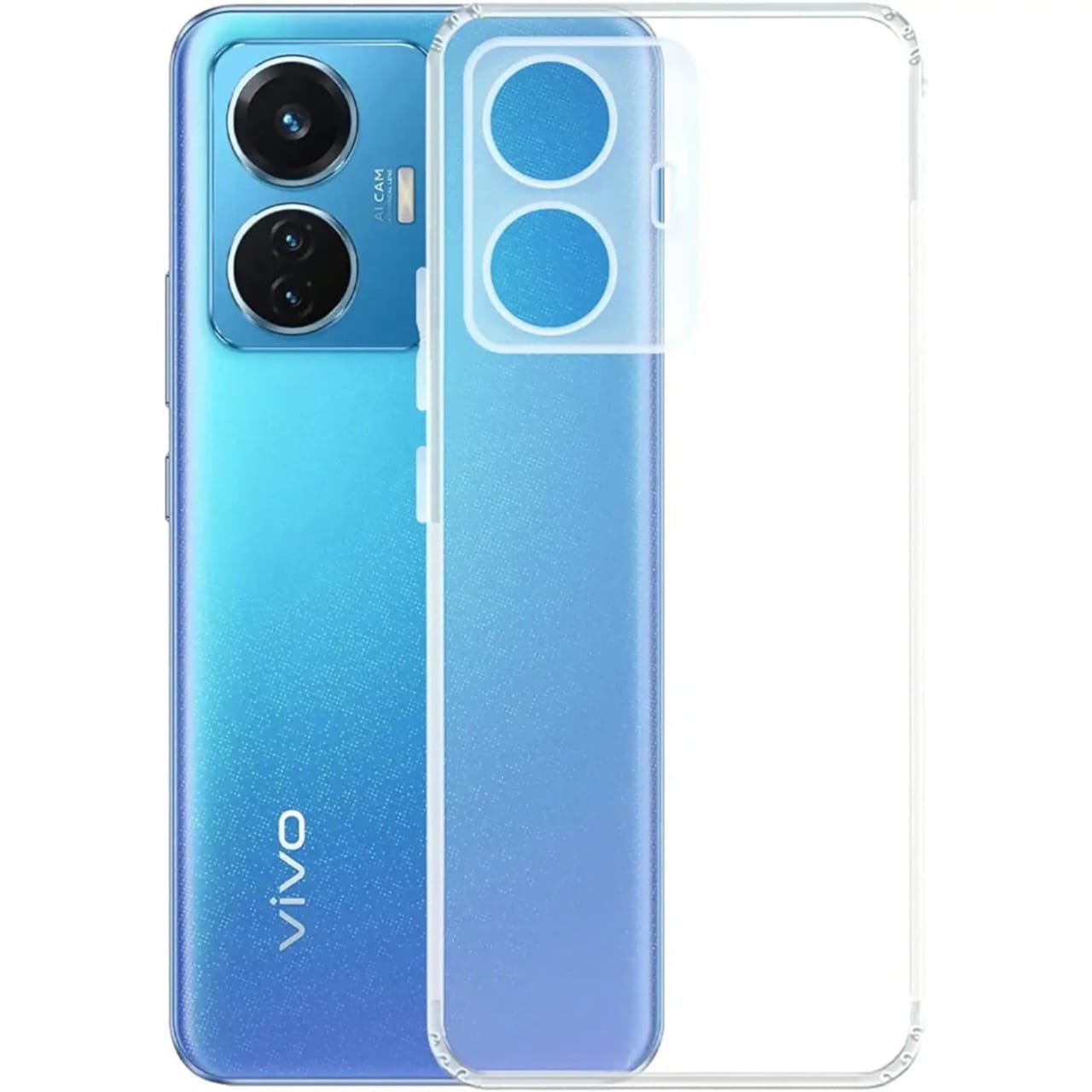 (Buy 1 Get 1 Free) Vivo Y35 Plus Mobile Back Cover Tpu Soft