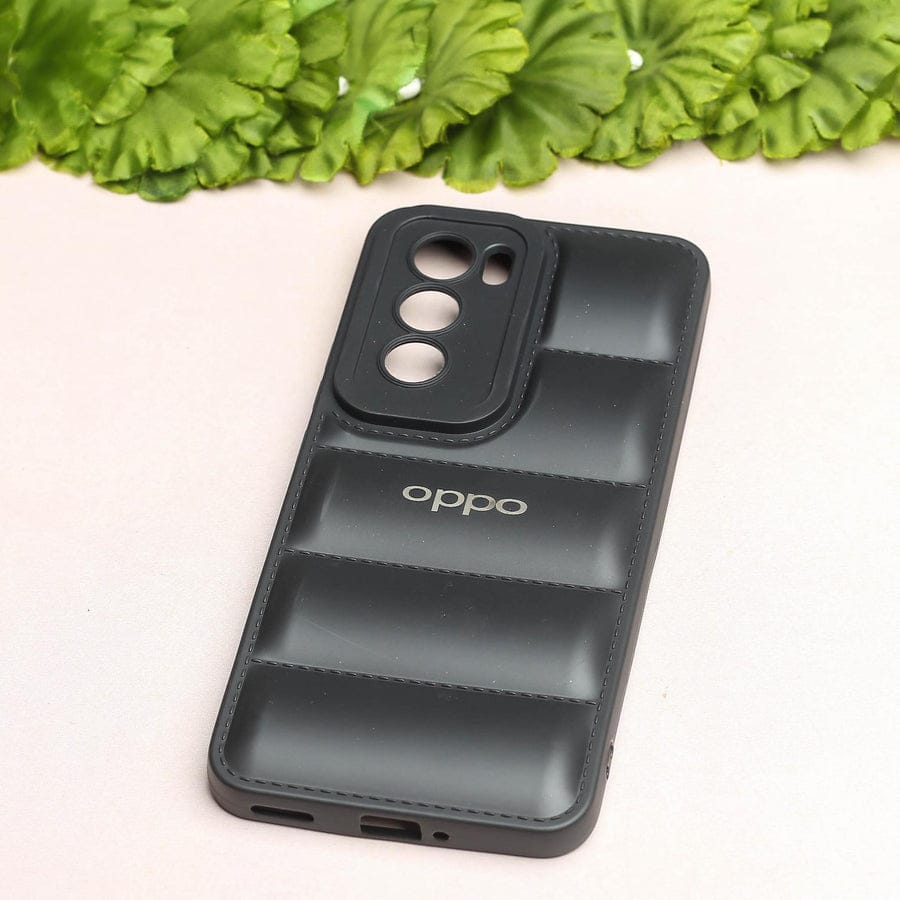 (Buy 1 Get 1 Free) Black Puffon Silicon Case for Oppo Reno 12