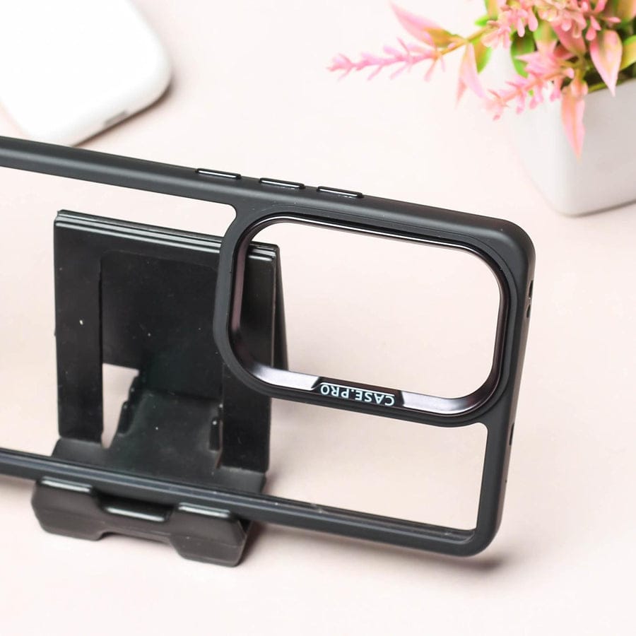 (Buy 1 Get 1 Free) Black Lifted Transparent Case for Oppo Reno 10 5g