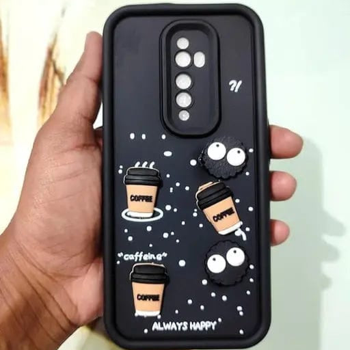 (Buy 1 Get 1 Free) Black COFFEE Silicone case for Oppo Reno 2z