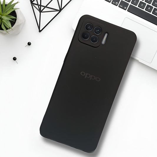 (Buy 1 Get 1 Free) Black Camera Original Silicone case for Oppo F17 Pro