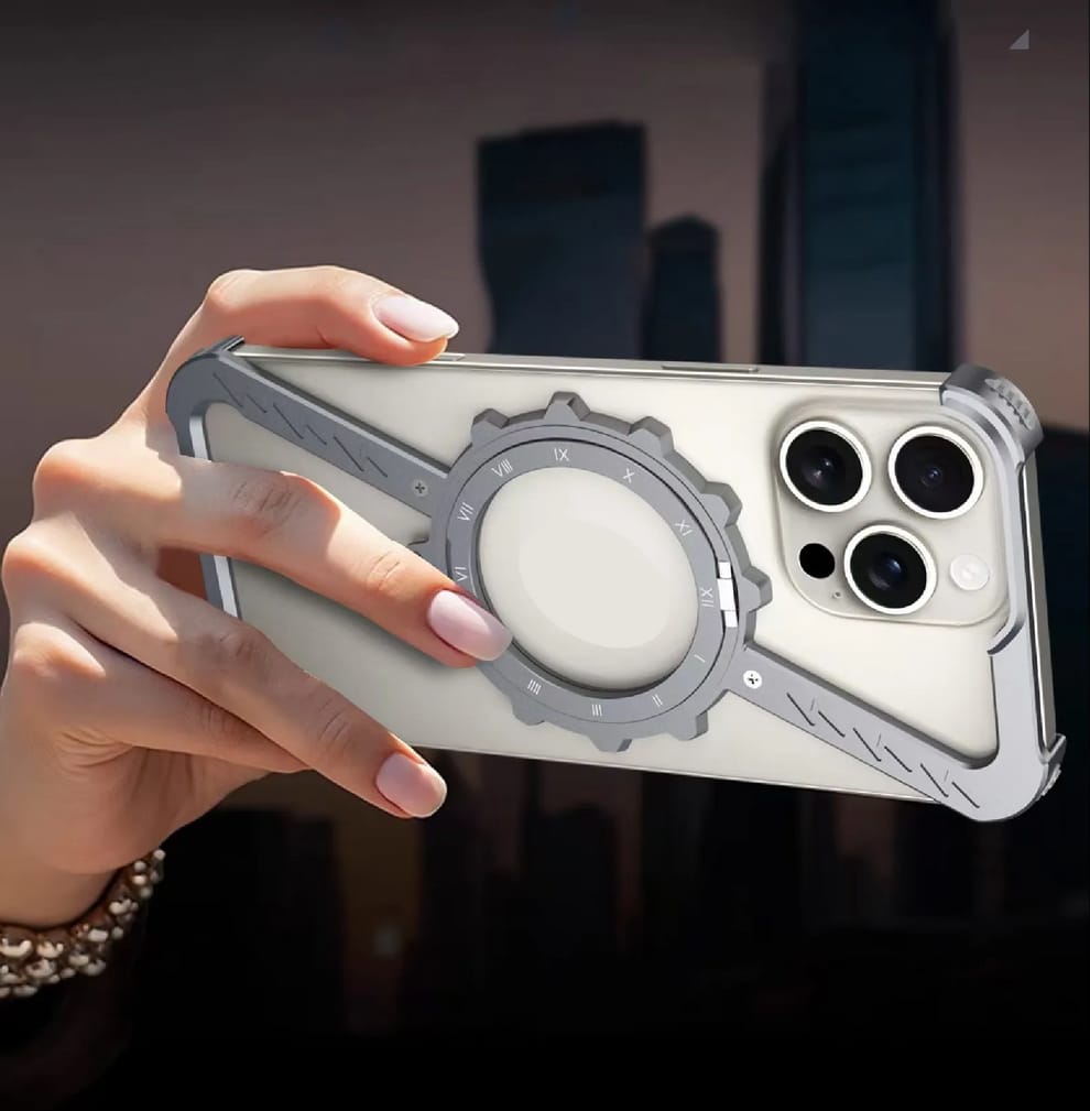 (Buy 1 Get 1 Free) Z-Shape Gear Metal Magnetic Holder iPhone Case