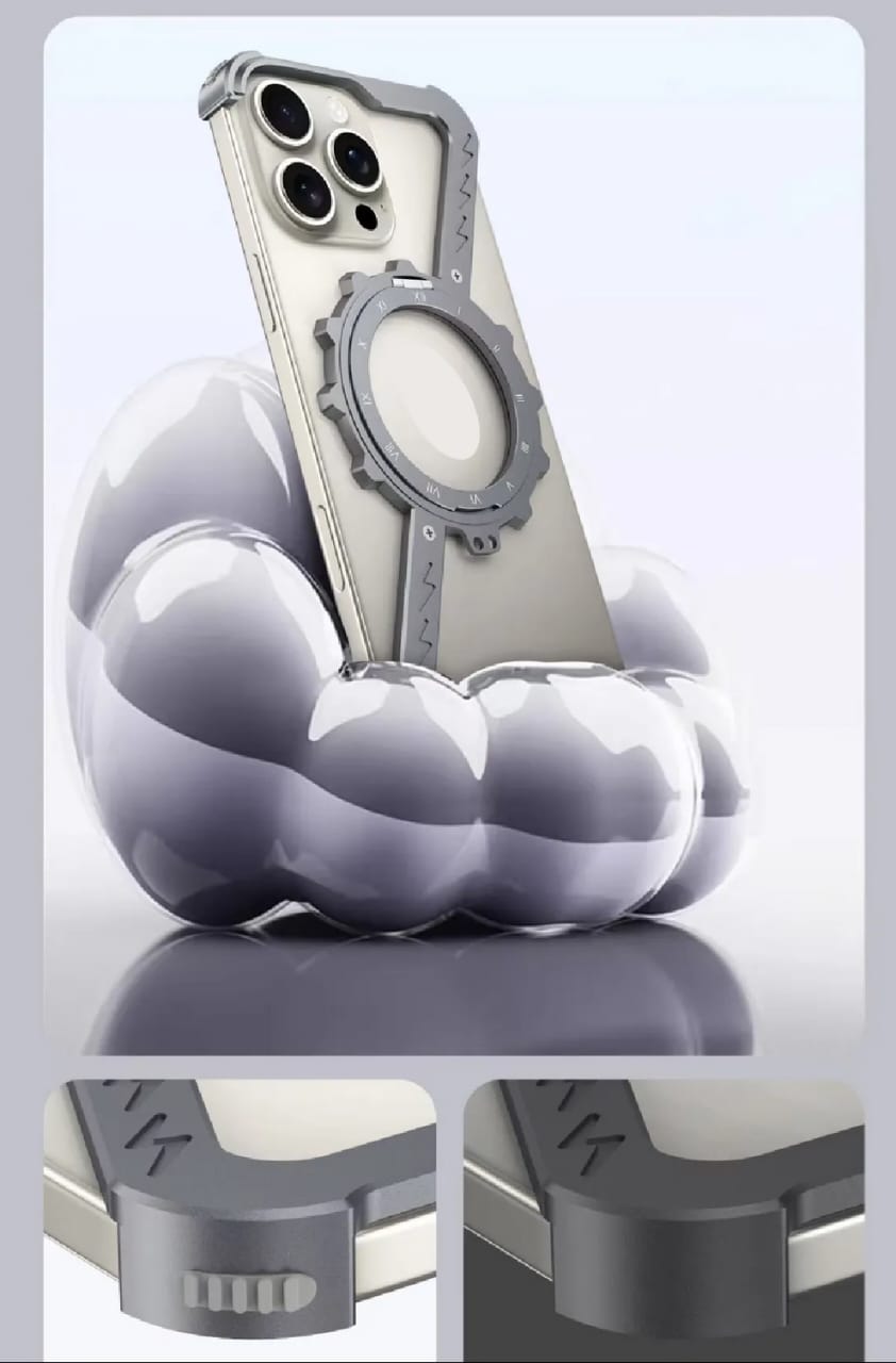 (Buy 1 Get 1 Free) Z-Shape Gear Metal Magnetic Holder iPhone Case