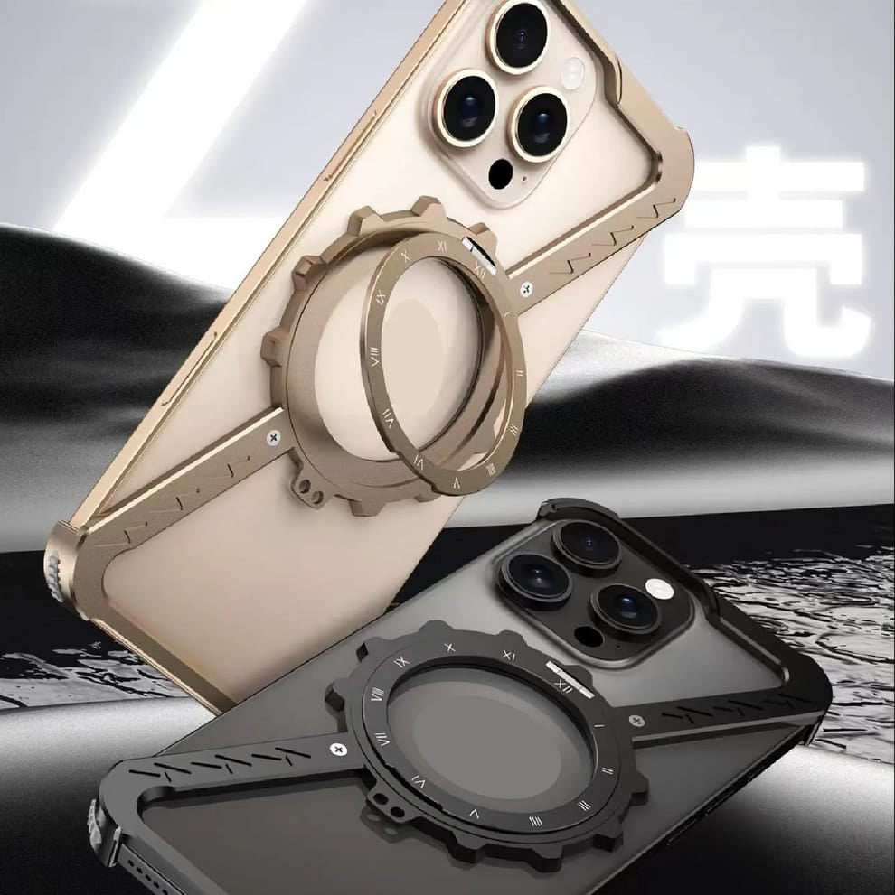 (Buy 1 Get 1 Free) Z-Shape Gear Metal Magnetic Holder iPhone Case