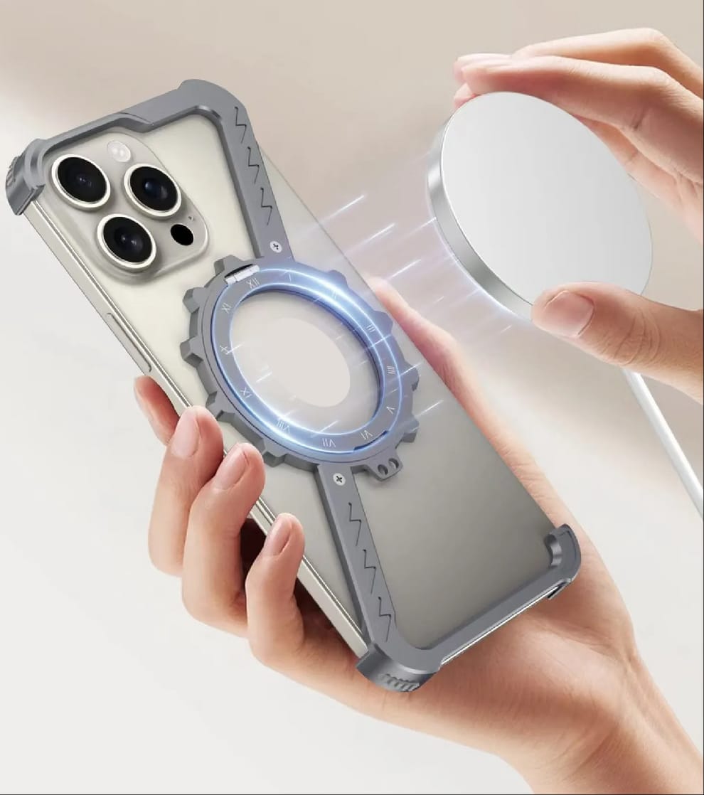 (Buy 1 Get 1 Free) Z-Shape Gear Metal Magnetic Holder iPhone Case