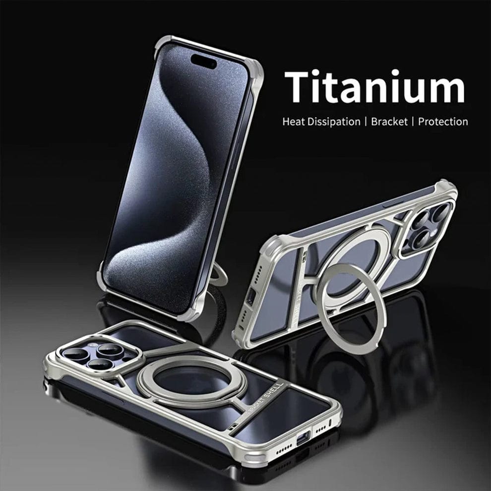 (Buy 1 Get 1 Free) Rotating Bracket Shell Luxury Design Case for iPhone