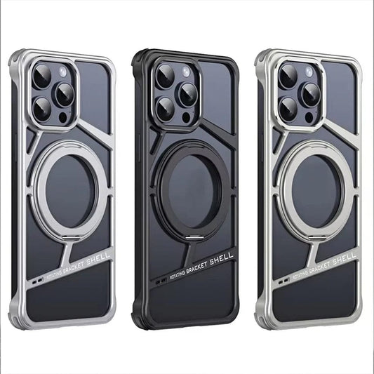 (Buy 1 Get 1 Free) Rotating Bracket Shell Luxury Design Case for iPhone