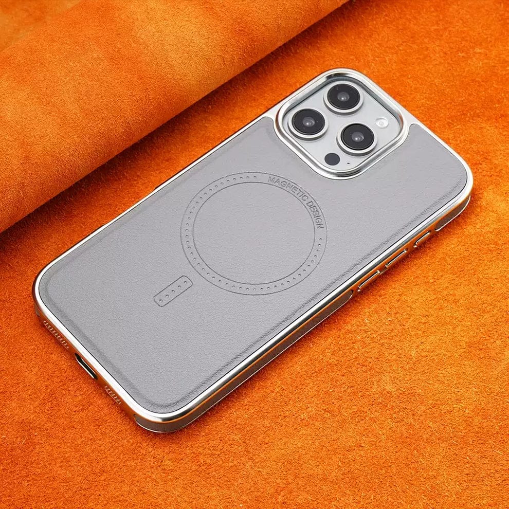 (Buy 1 Get 1 Free) Luxury MagSafe Magnetic Leather Case with Enhanced Grip for iPhone
