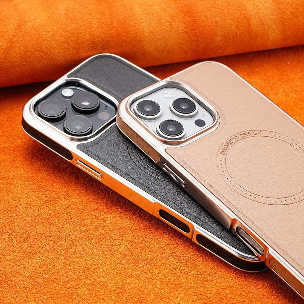 (Buy 1 Get 1 Free) Luxury MagSafe Magnetic Leather Case with Enhanced Grip for iPhone