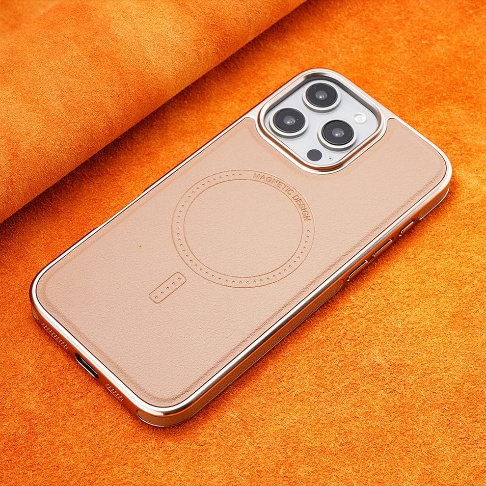 (Buy 1 Get 1 Free) Luxury MagSafe Magnetic Leather Case with Enhanced Grip for iPhone