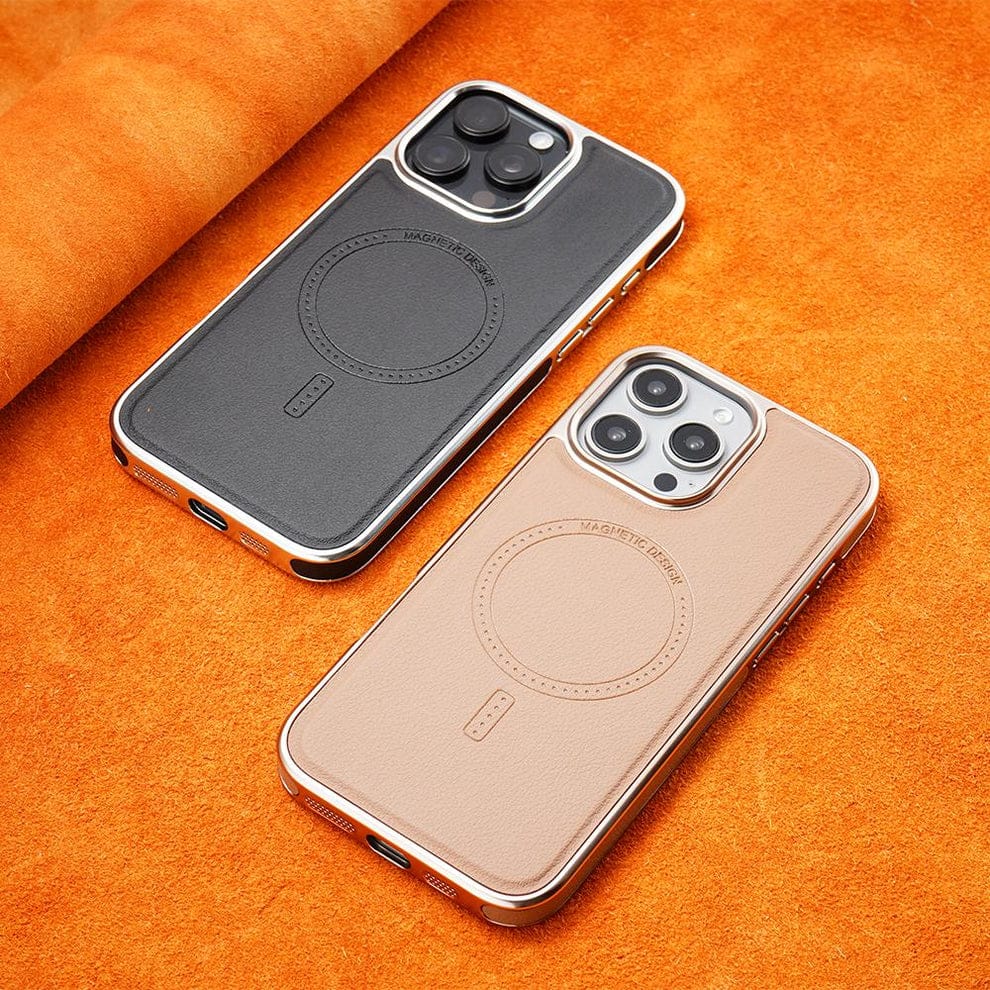 (Buy 1 Get 1 Free) Luxury MagSafe Magnetic Leather Case with Enhanced Grip for iPhone