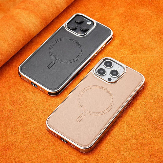 (Buy 1 Get 1 Free) Luxury MagSafe Magnetic Leather Case with Enhanced Grip for iPhone
