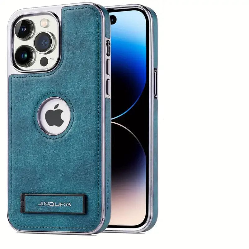 (Buy 1 Get 1 Free) Exclusive Leather Bracket Holder iPhone Case