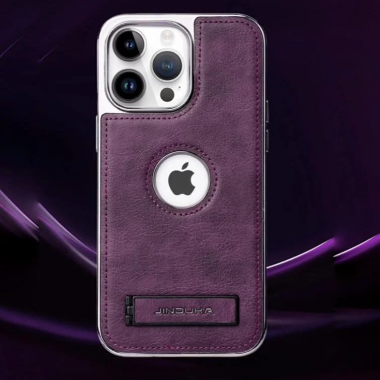 (Buy 1 Get 1 Free) Exclusive Leather Bracket Holder iPhone Case