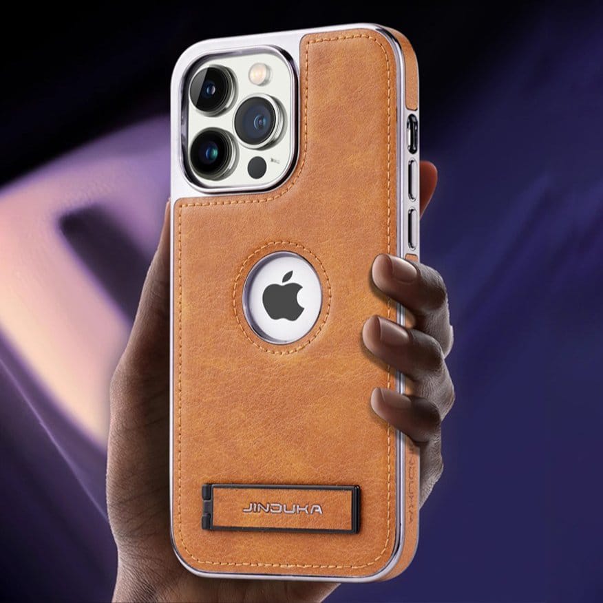 (Buy 1 Get 1 Free) Exclusive Leather Bracket Holder iPhone Case