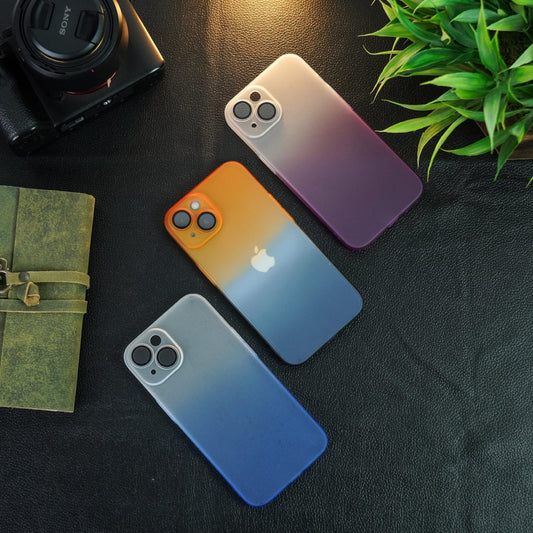 (Buy 1 Get 1 Free) Frosted Matte Gradient Back Case - iPhone