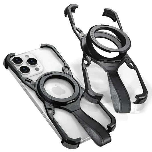 (Buy 1 Get 1 Free) Tail Metal Case With Versatile Stand For iPhone