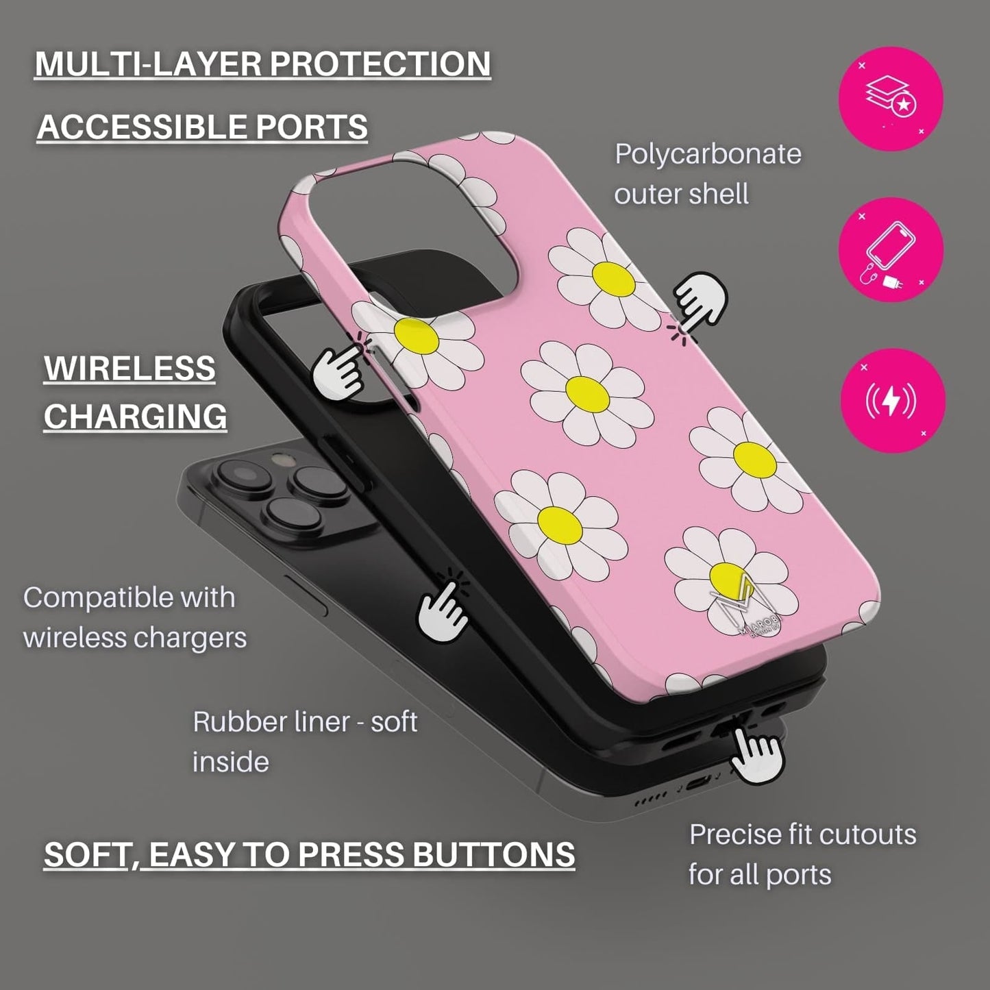 (Buy 1 Get 1 Free) Chamomile Phone Case For iPhone