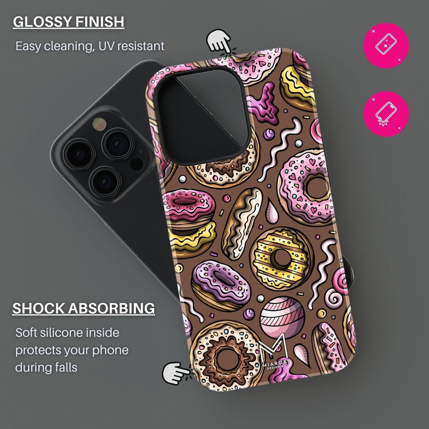 (Buy 1 Get 1 Free) Boston Cream Phone Case For iPhone