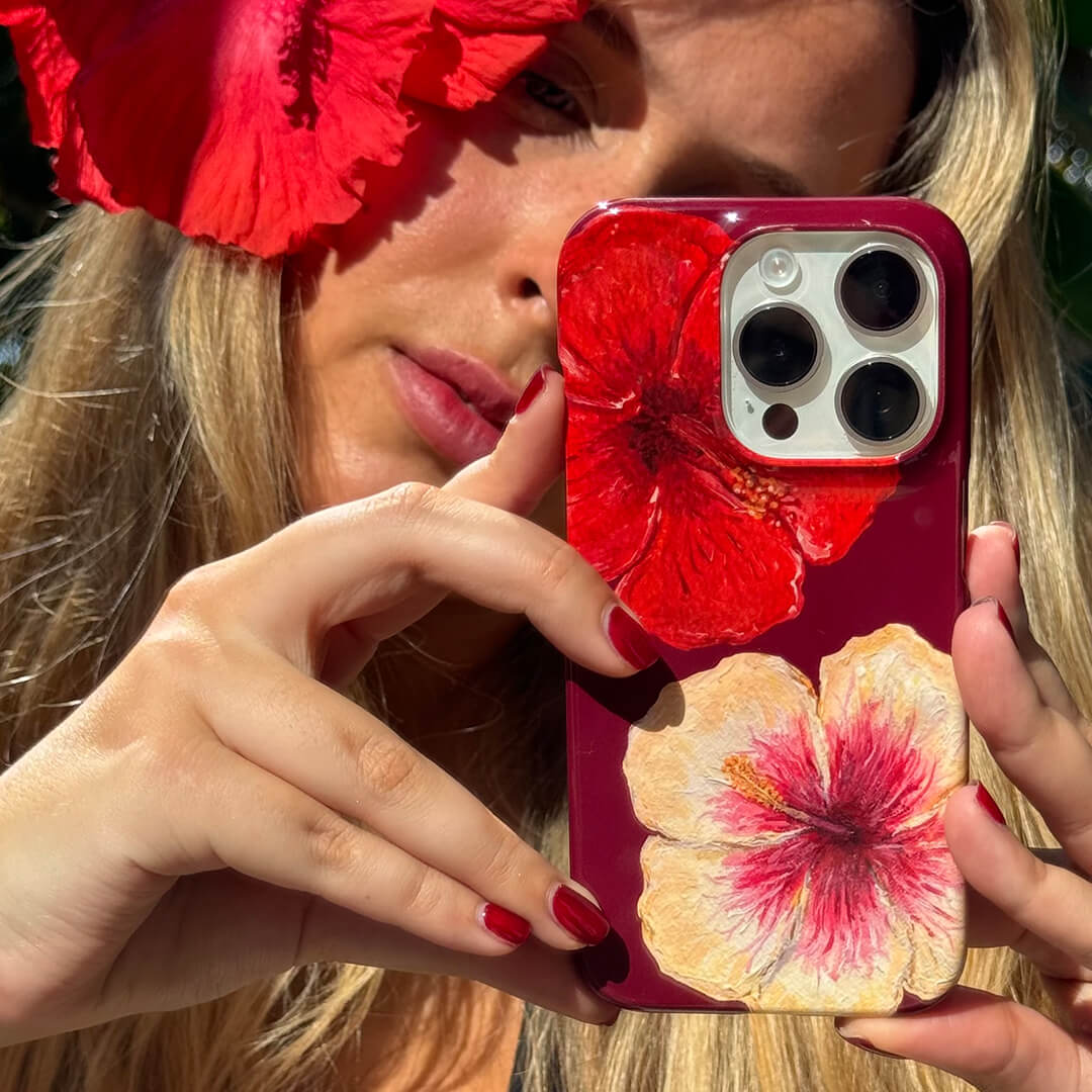 (Buy 1 Get 1 Free) Hibiscus Flower Case For iPhone