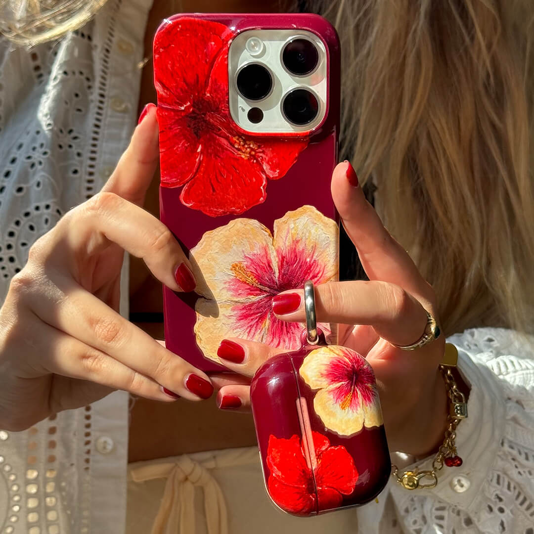 (Buy 1 Get 1 Free) Hibiscus Flower Case For iPhone