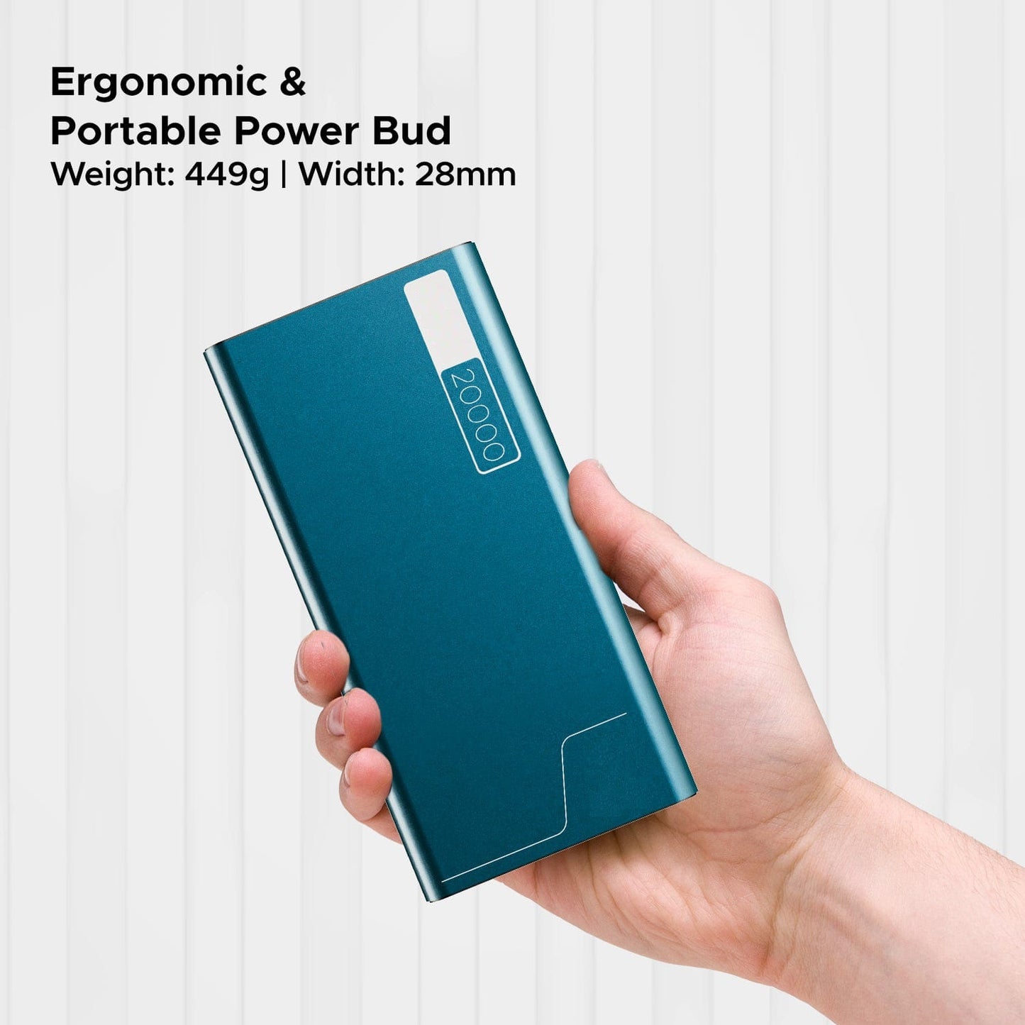 Powerbank with 20000mAh battery capacity with Smart IC protection