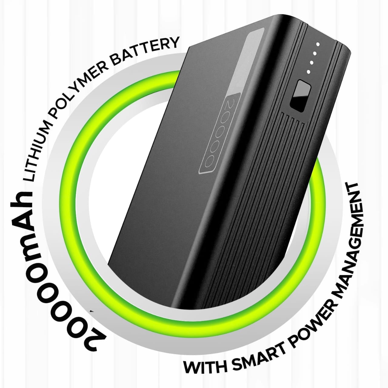 Powerbank with 20000mAh battery capacity with Smart IC protection