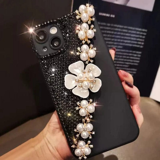 (Buy 1 Get 1 Free) Royal Pearl Floral Diamond Case