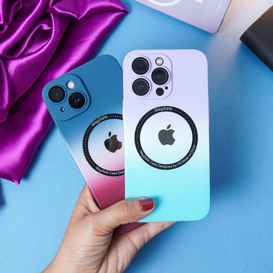 (Buy 1 Get 1 Free) Gradient Matte MagSafe With Logo Case- iPhone
