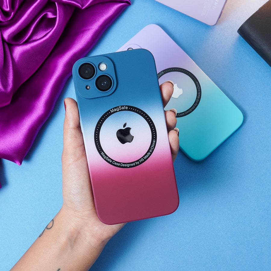 (Buy 1 Get 1 Free) Gradient Matte MagSafe With Logo Case- iPhone