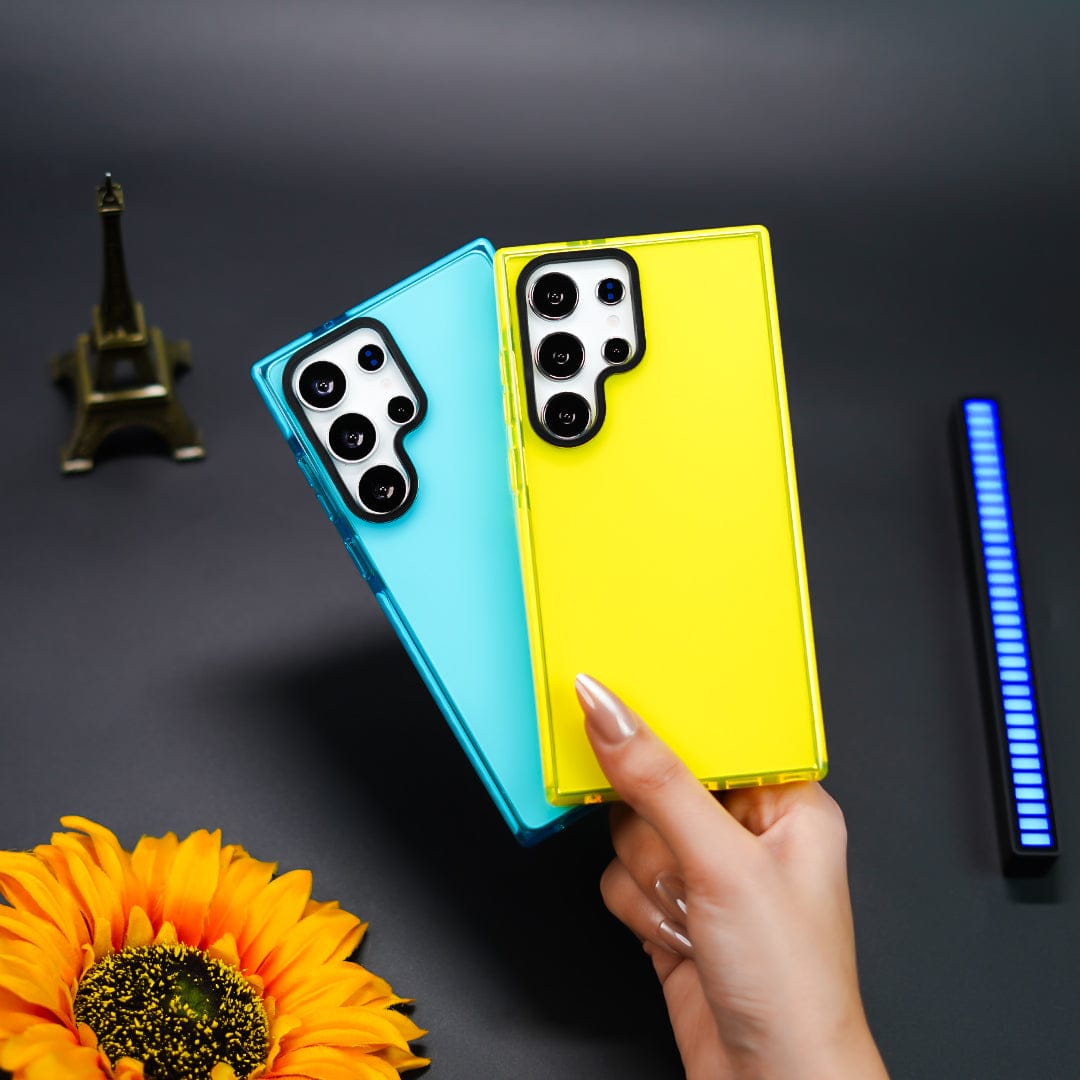 (Buy 1 Get 1 Free) Bold Fluorescent Pop Color Soft Case - Samsung