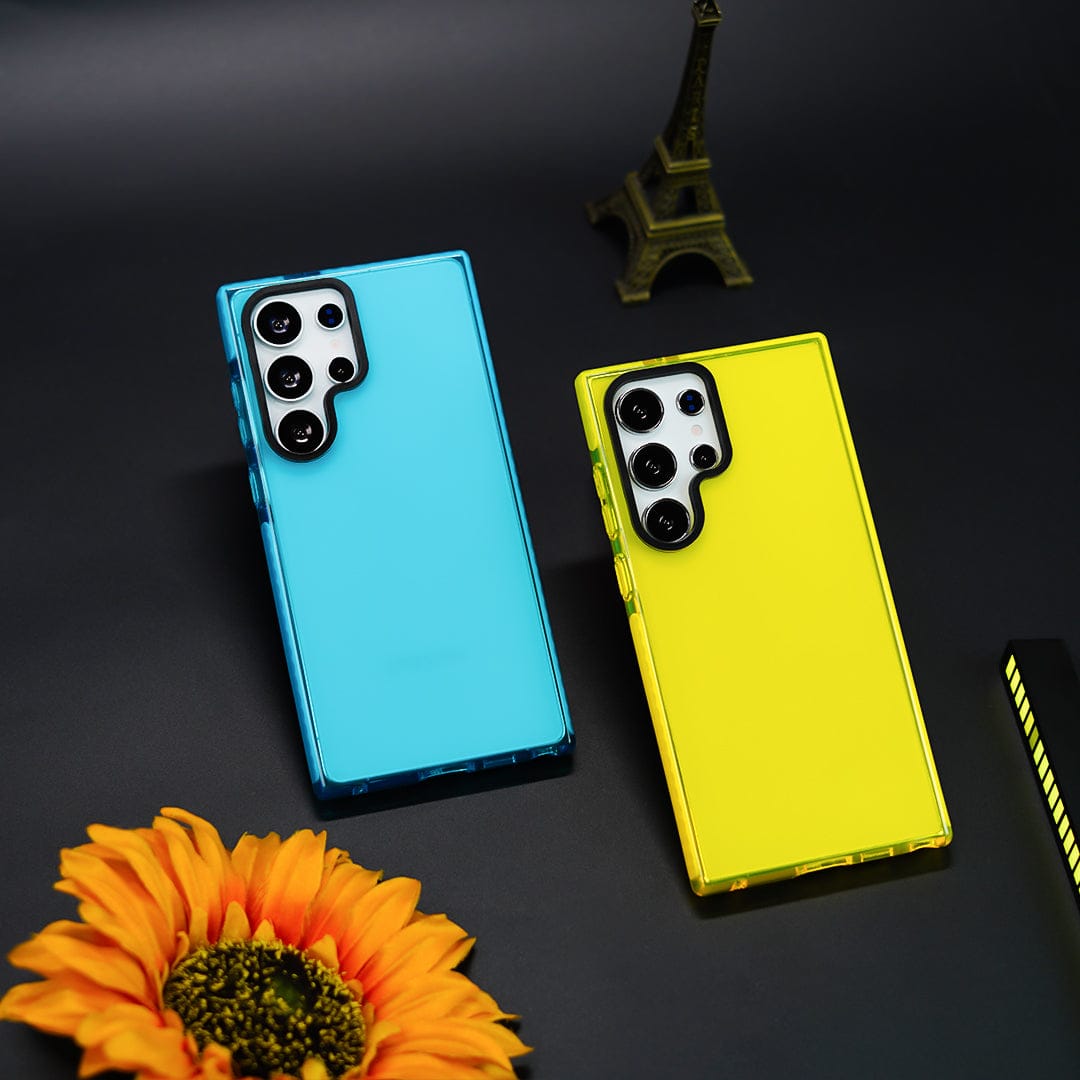 (Buy 1 Get 1 Free) Bold Fluorescent Pop Color Soft Case - Samsung
