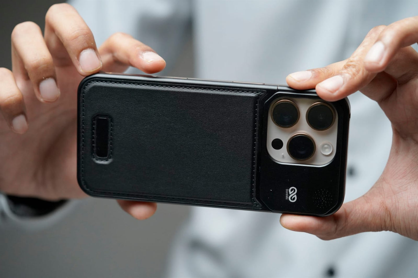 (Buy 1 Get 1 Free) Leather Case With Titanium Frame