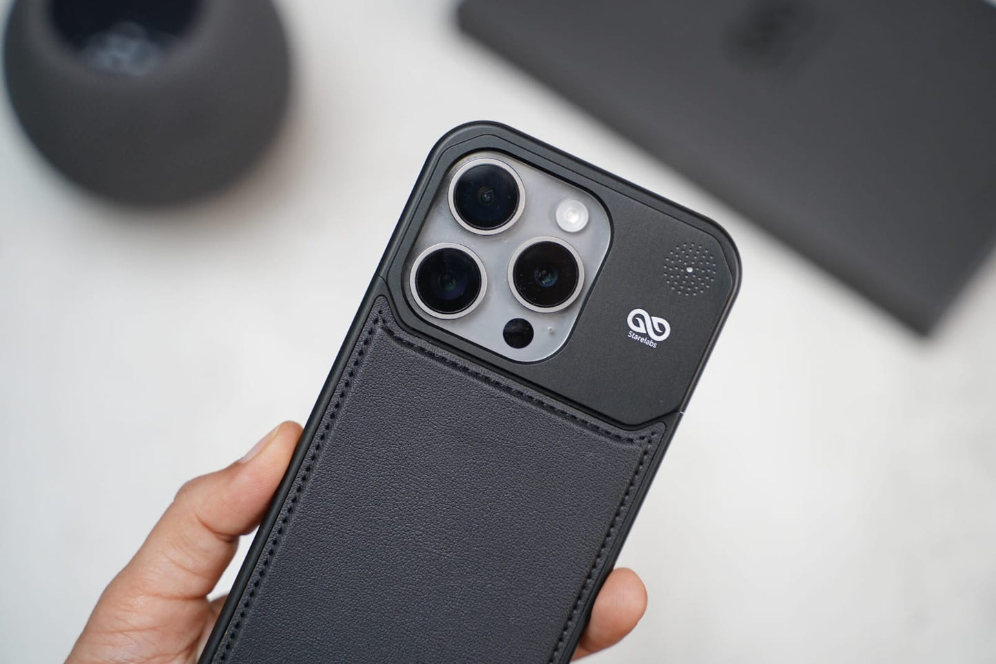 (Buy 1 Get 1 Free) Leather Case With Titanium Frame