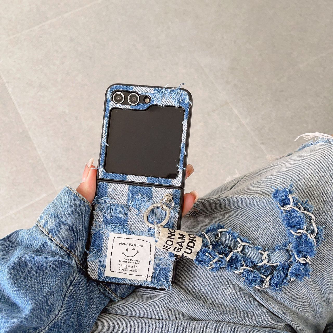 (Buy 1 Get 1 Free) Denim Samsung Flip Case