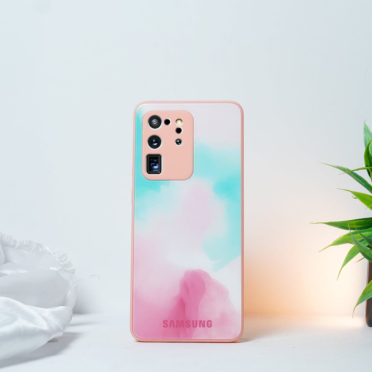 (Buy 1 Get 1 Free) Colorful Wave Glass Phone Case - Samsung