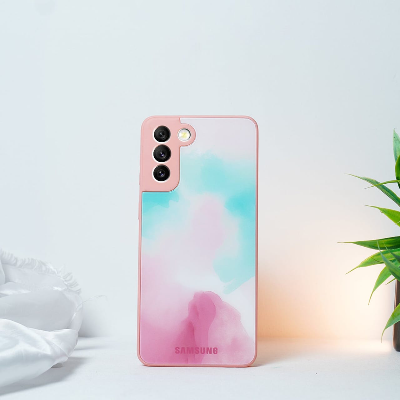 (Buy 1 Get 1 Free) Colorful Wave Glass Phone Case - Samsung