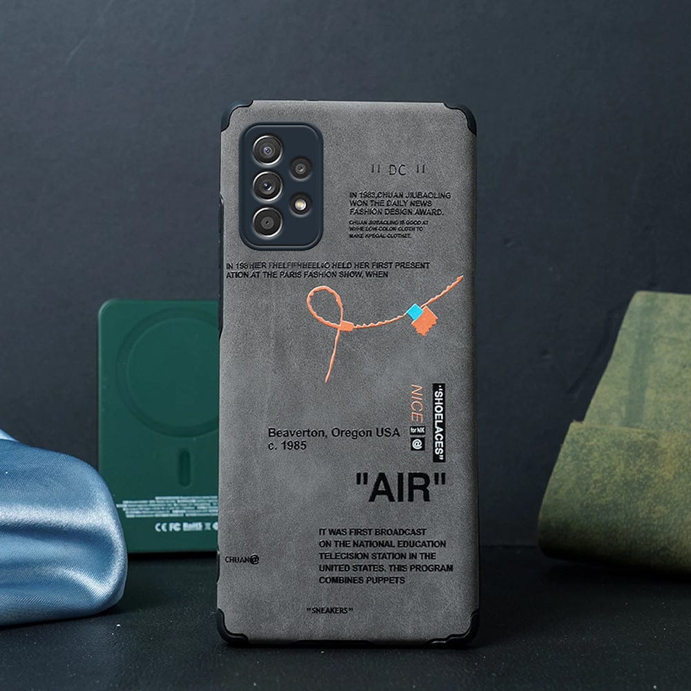 (Buy 1 Get 1 Free) Sneaker Label Leather Edge Case - Samsung