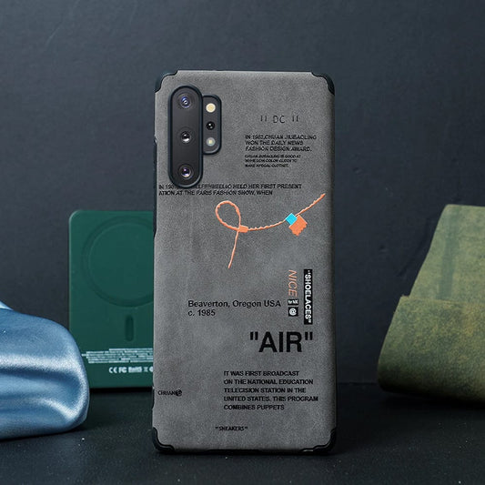 (Buy 1 Get 1 Free) Sneaker Label Leather Edge Case - Samsung