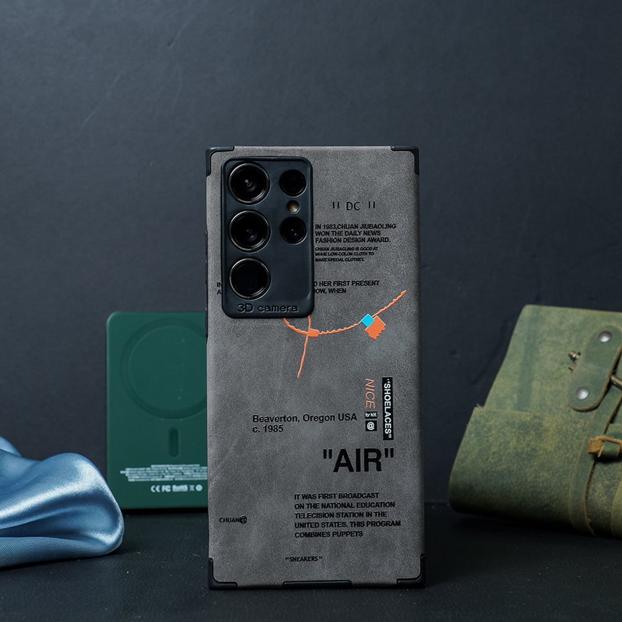 (Buy 1 Get 1 Free) Sneaker Label Leather Edge Case - Samsung