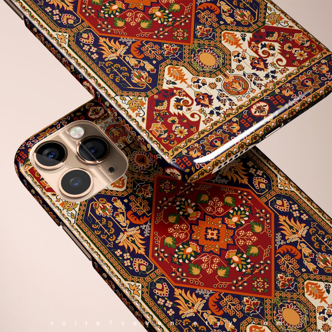 (Buy 1 Get 1 Free) Persian Carpet, Mediterranean Style Oriental Rug iPhone
