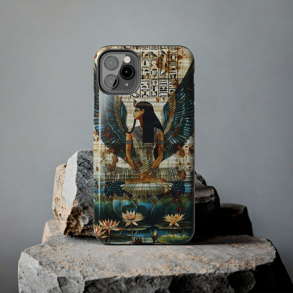 (Buy 1 Get 1 Free) Ancient Wings of Maat Phone Case | Egyptian Deity Art Cover