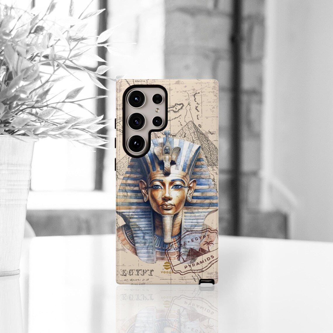 (Buy 1 Get 1 Free) Egyption Pharaoh Phone Case Pyramids Phone cover Samsung