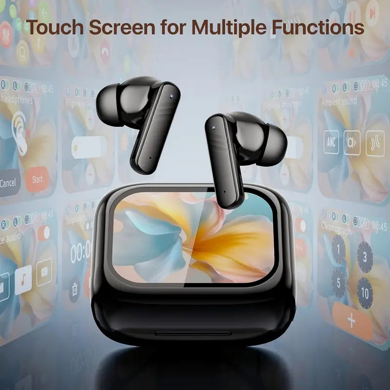 AI Smart Instant Language Translation Earbuds with LED Touch Display, Support 144 Languages