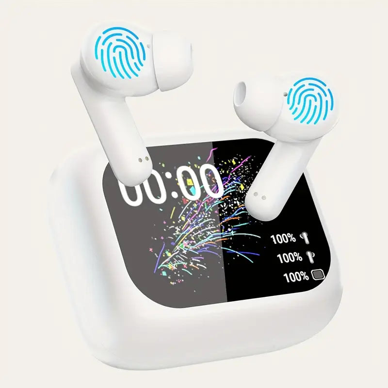 AI Smart Instant Language Translation Earbuds with LED Touch Display, Support 144 Languages