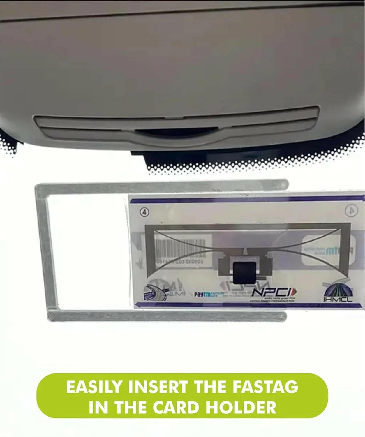 Fast TAG Holder Windshield Glass Protector with 3M Tape