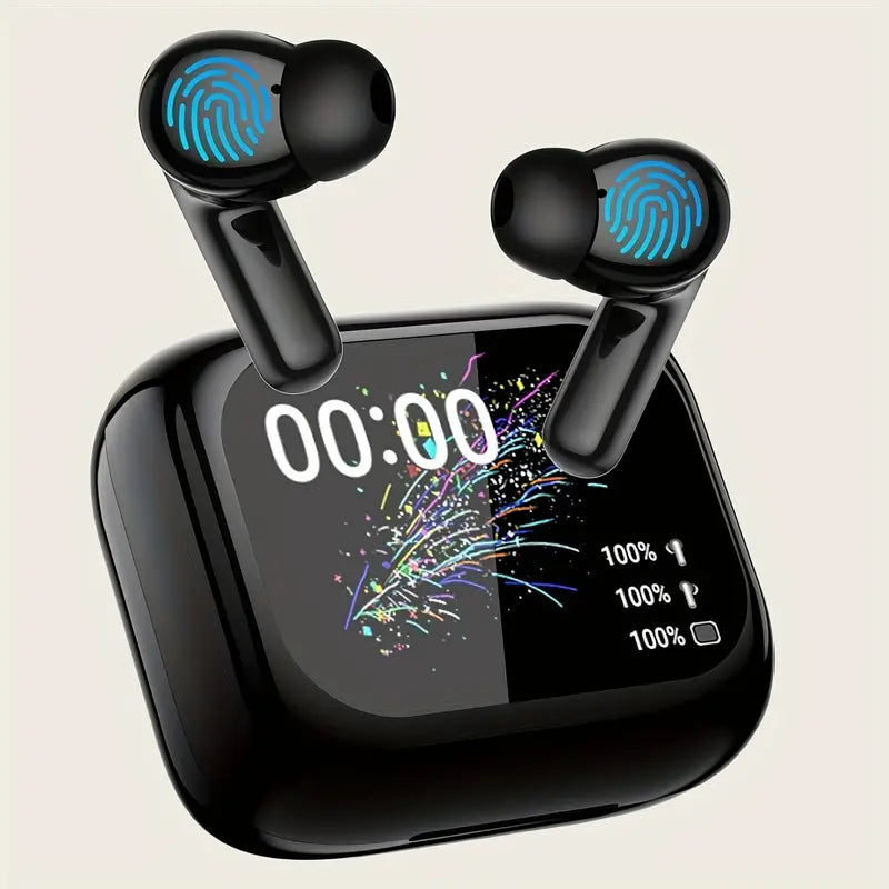 AI Smart Instant Language Translation Earbuds with LED Touch Display, Support 144 Languages