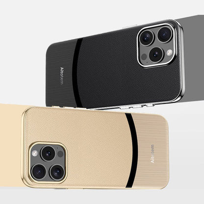 (Buy 1 Get 1 Free) iPhone 16 High-End Fine Grain Leather Case