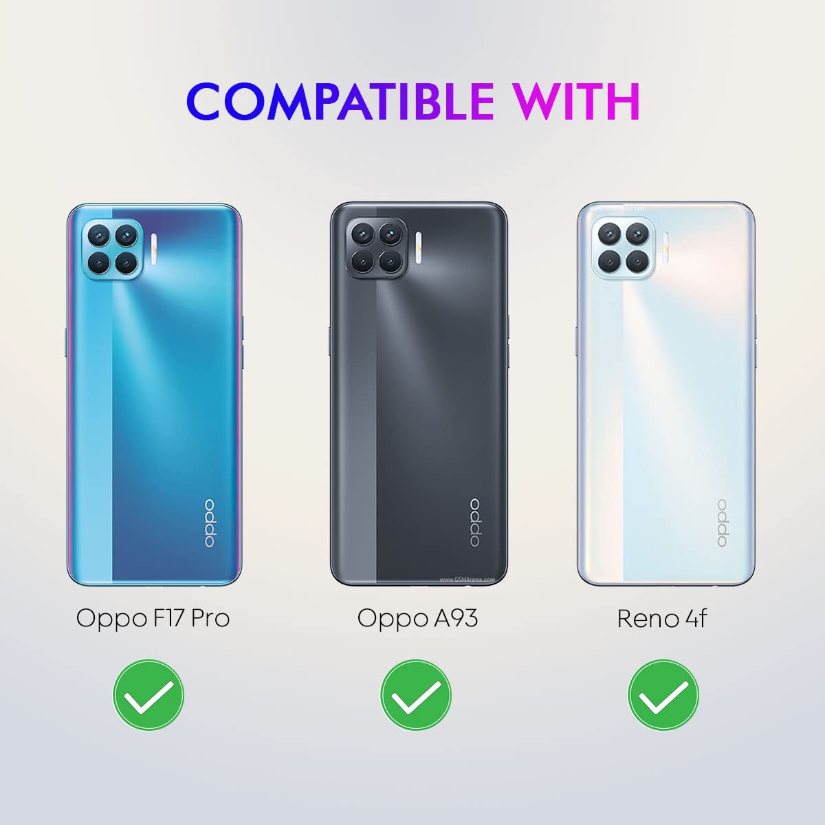 (Buy 1 Get 1 Free) Silicone Soft Back Cover Case for Oppo F17 Pro / A93 / Reno 4F