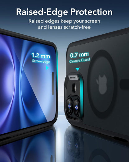 (Buy 1 Get 1 Free) iPhone 16 Back Case Cover with MagSafe (Black)